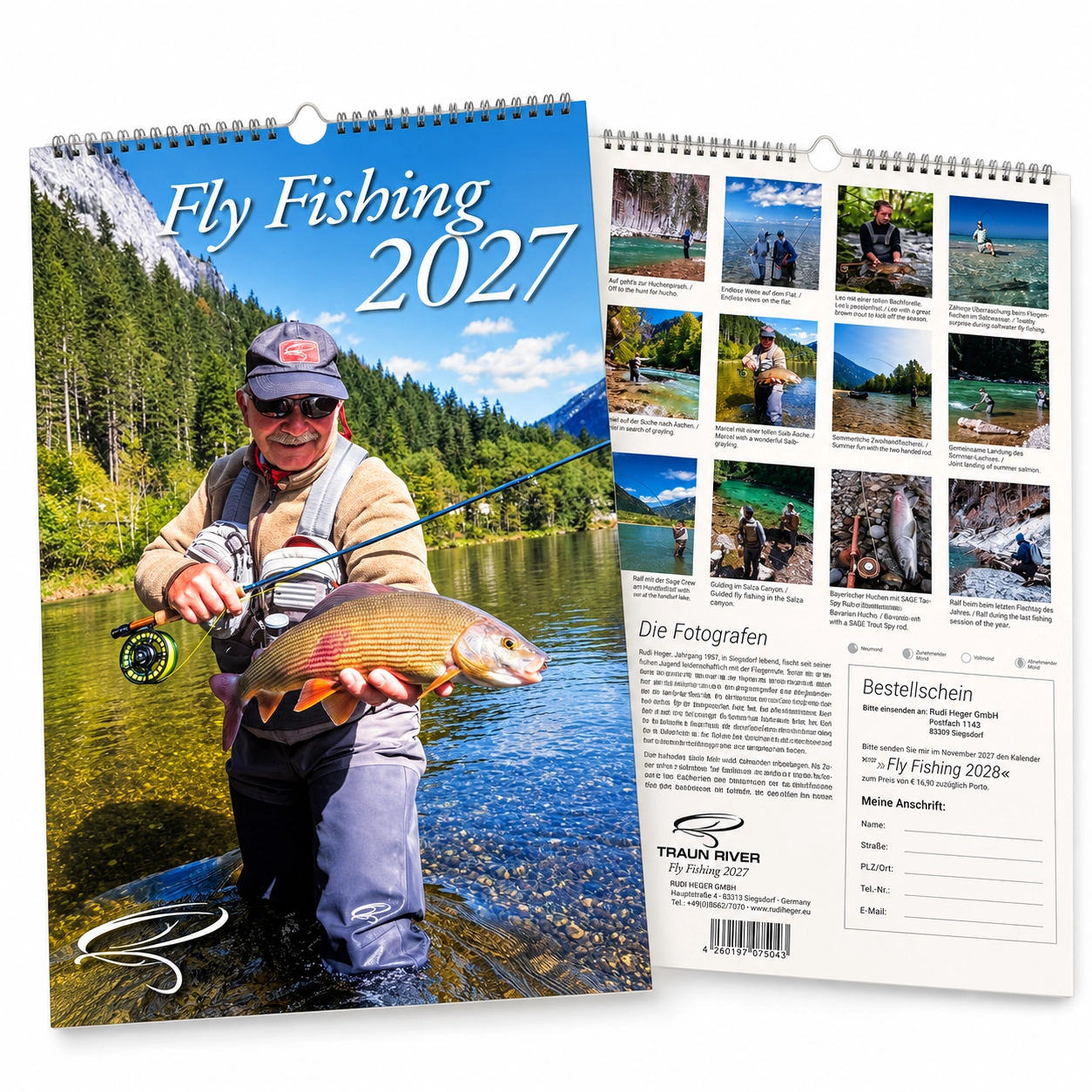 angler, fishing, fisch, Berglandschaft, Kalender